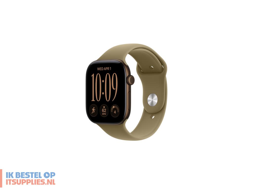 0033208-apple_mjvx4zma_slimme_draagbare_accessoire_band_olijf_rubber