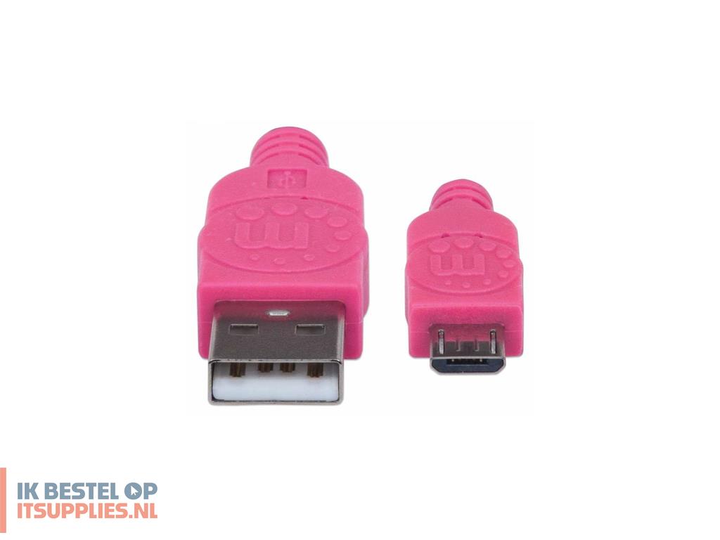 1521255-manhattan_352741_usb-kabel_usb_20_1-8_m_usb_a_micro-usb_b_0-48_gbits_roze-_paars