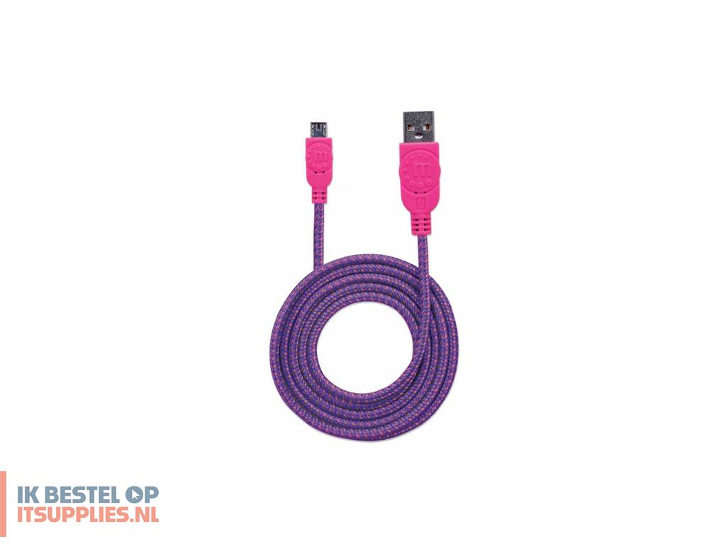 1524398-manhattan_352741_usb-kabel_usb_20_1-8_m_usb_a_micro-usb_b_0-48_gbits_roze-_paars