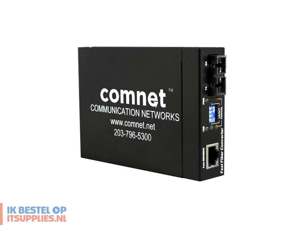 5017005-comnet_cwfe2scs2_netwerk_media_converter_1000_mbits_multimode-_single-mode_zwart