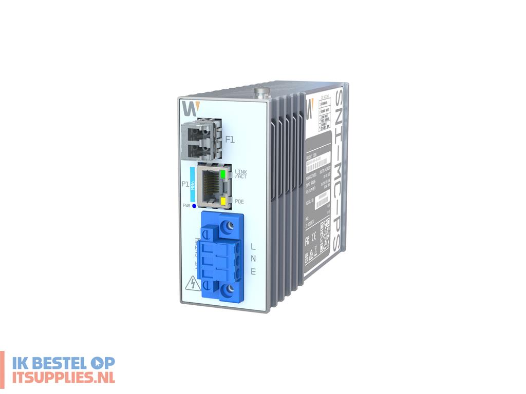 0032553-hanwha_sni-1mc-ps_netwerk_media_converter_100_mbits_1310_nm_multimode-_single-mode_wit