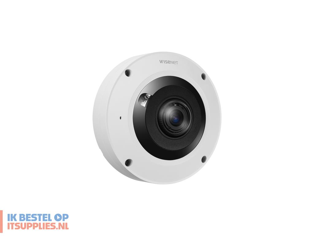 3045135-hanwha_xnf-9013rv_bewakingscamera_dome_ip-beveiligingscamera_binnen_buiten_3008_x_3008_pixels_plafondmuur