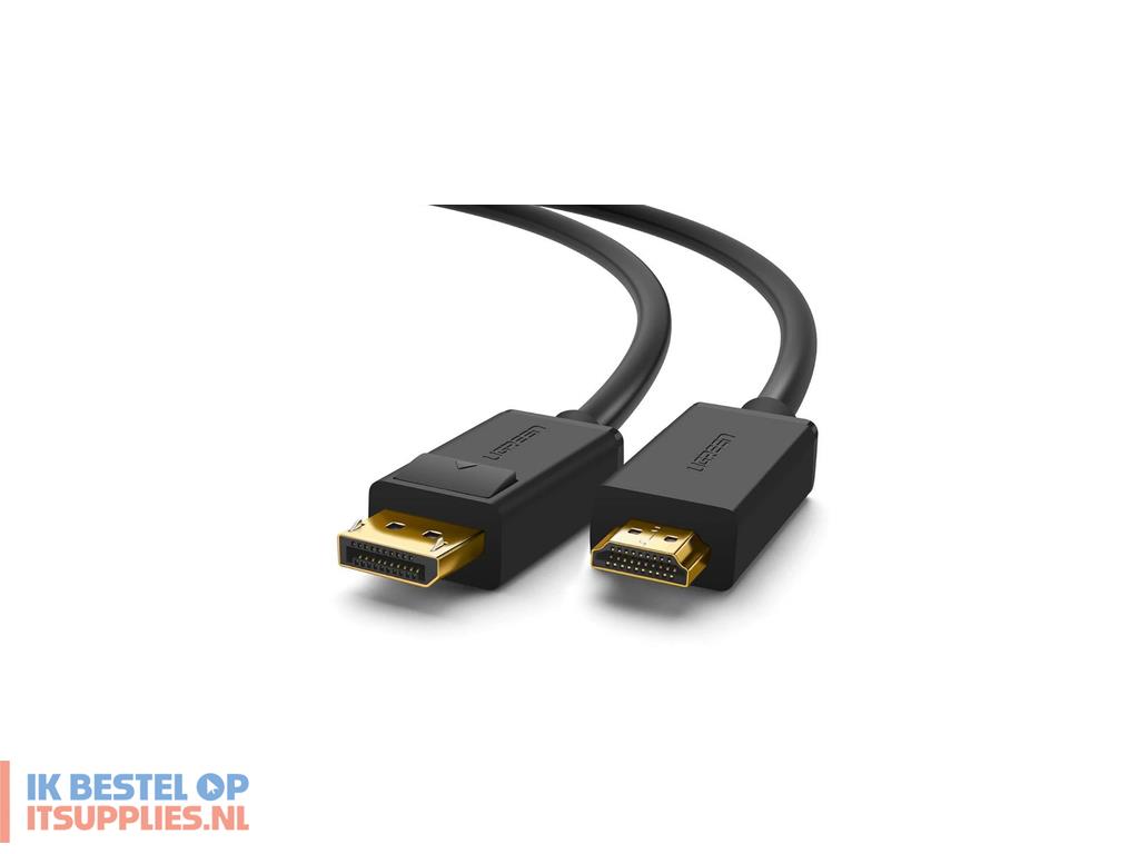 3024442-ugreen_10239_video_kabel_adapter_1-5_m_displayport_hdmi_zwart