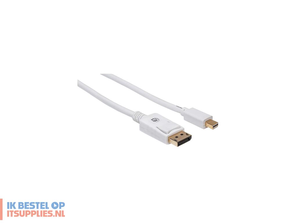 1522929-manhattan_324830_displayport_kabel_3_m_mini_displayport_wit