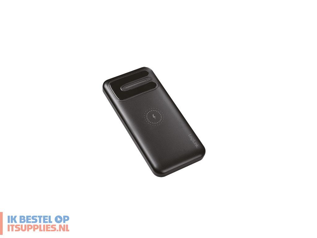 3140829-logilink_pa0305_powerbank_lithium-polymeer_lipo_8000_mah_draadloos_opladen_zwart