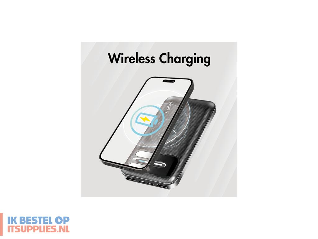 3147611-logilink_pa0305_powerbank_lithium-polymeer_lipo_8000_mah_draadloos_opladen_zwart