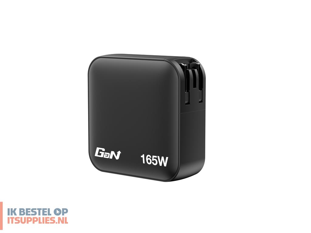 0254965-verbatim_mini_gan_charger_165w_universeel_zwart_ac_snel_opladen_binnen