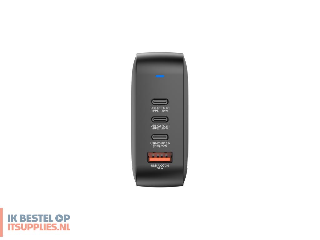 0257520-verbatim_mini_gan_charger_165w_universeel_zwart_ac_snel_opladen_binnen