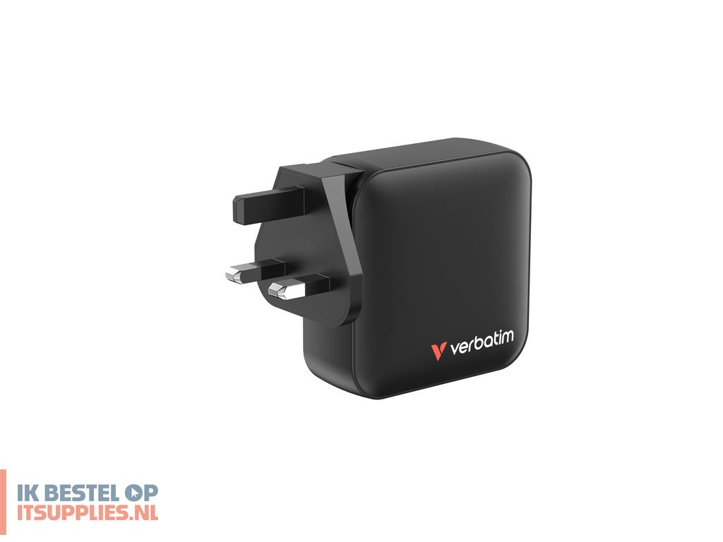 0300703-verbatim_mini_gan_charger_165w_universeel_zwart_ac_snel_opladen_binnen