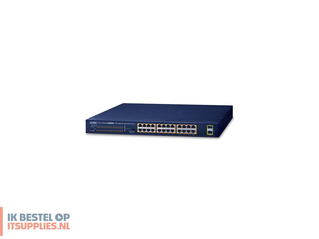 0448493-planet_gsw-2620hp_netwerk-switch_unmanaged_10g_ethernet_100100010000_power_over_ethernet_poe_1u_blauw