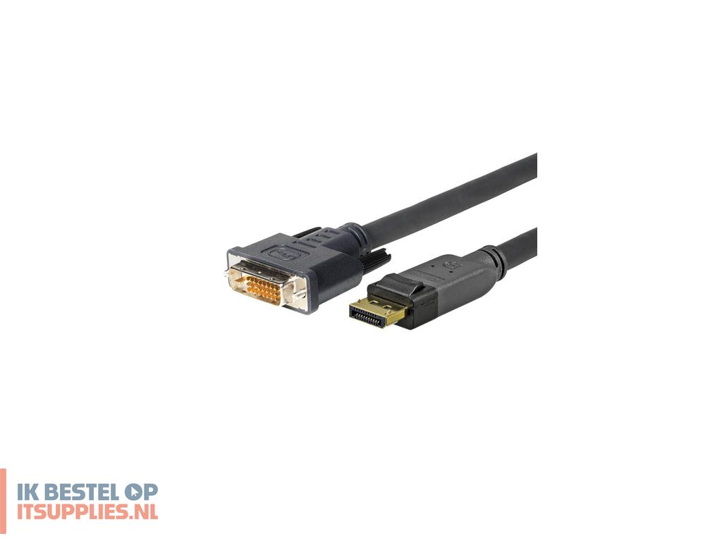 1950000-vivolink_prodpdvi1_video_kabel_adapter_1_m_displayport_dvi-d_zwart