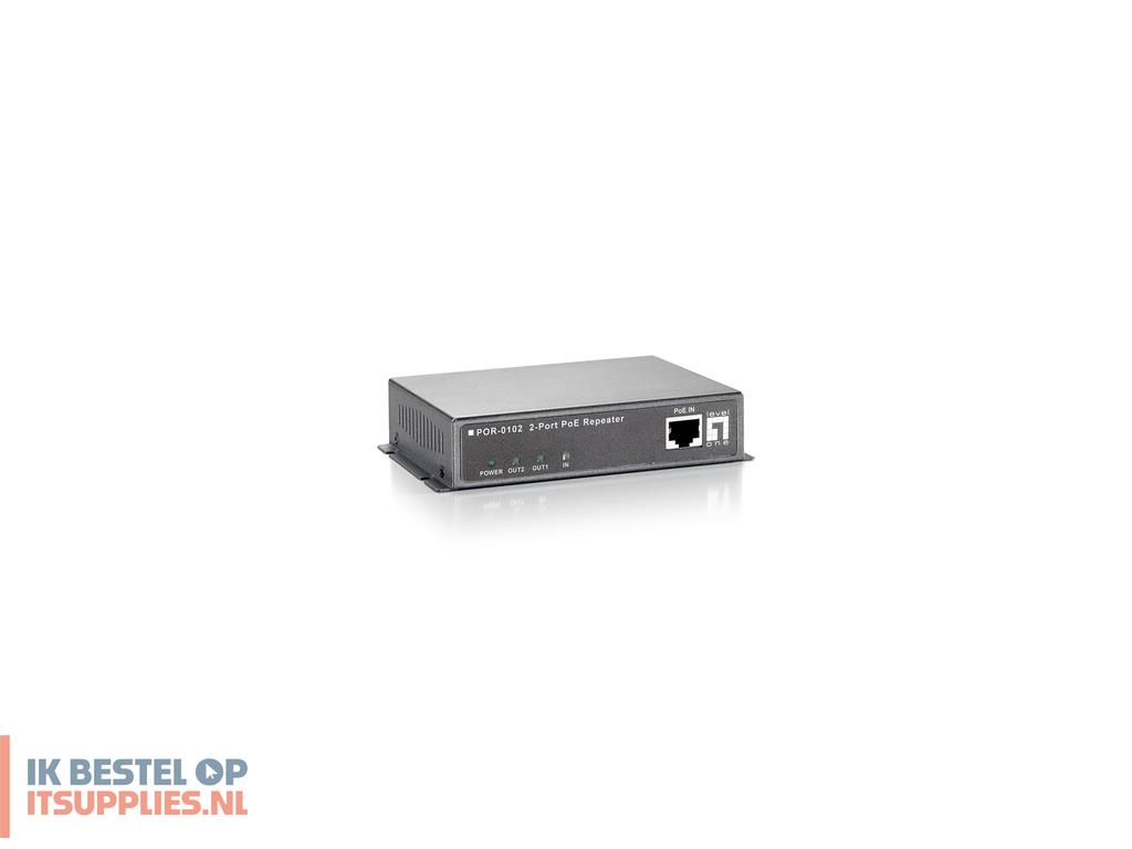 3637846-levelone_por-0102_netwerkextender_netwerkrepeater_zwart