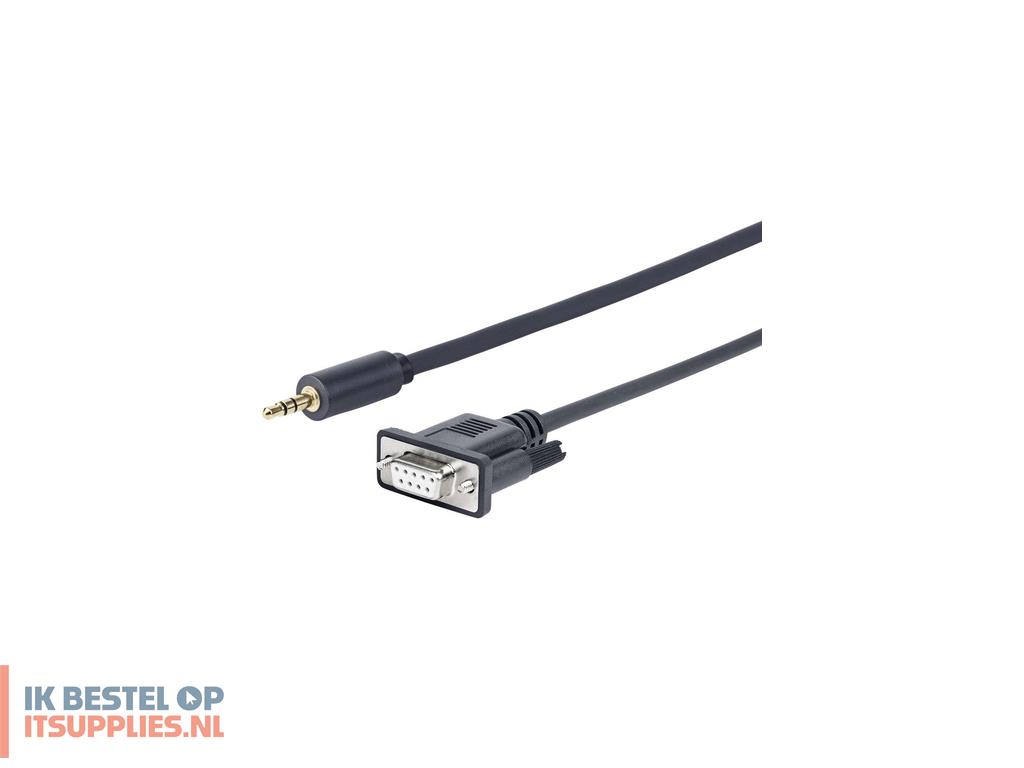 3248236-vivolink_promjdsub9-25_seriele_kabel_zwart_25_m_35mm_d-sub_db-9
