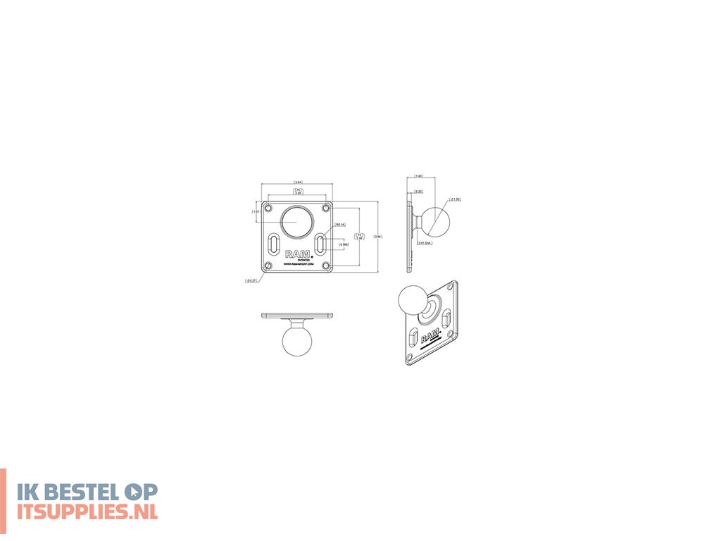 1757798-ram_mounts_ram-2461u_montagekit_zwart_aluminium