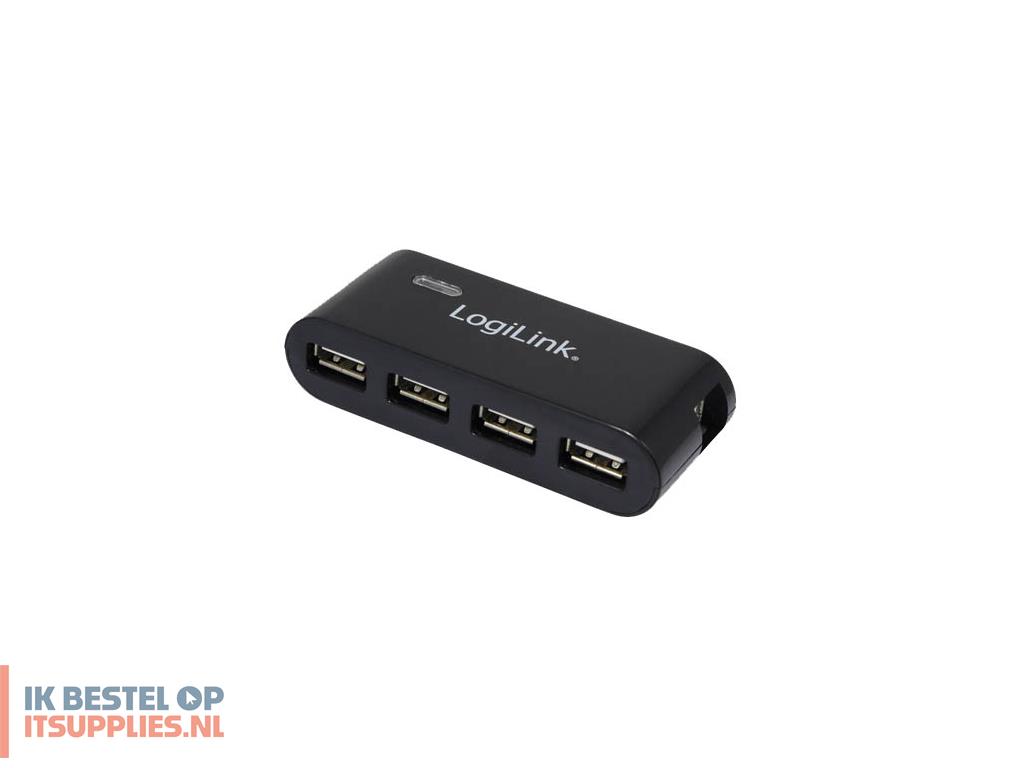 5213801-logilink_ua0085_interface_hub_480_mbits_zwart