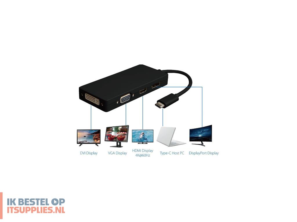 2029732-microconnect_usb31ccom10_usb_grafische_adapter_3840_x_2160_pixels_zwart