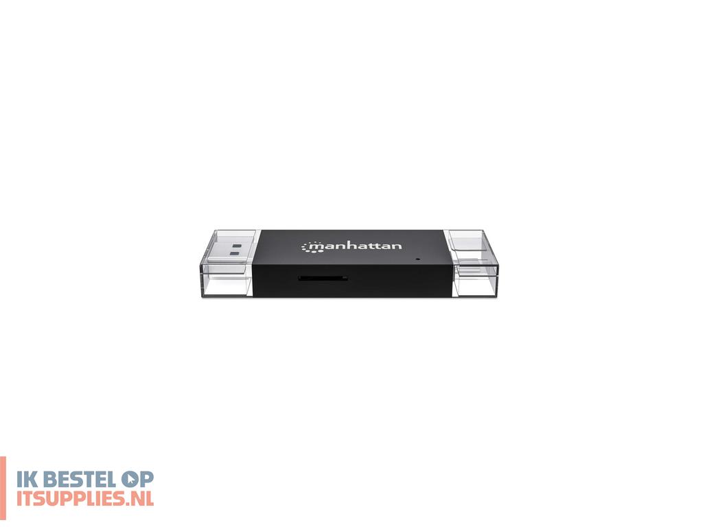1525080-manhattan_102735_geheugenkaartlezer_usb_32_gen_1_31_gen_1_type-atype-c_zwart-_transparant