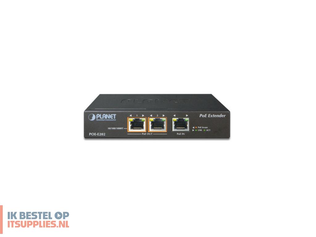 3422540-planet_poe-e202_netwerkextender_netwerkzender_-ontvanger_zwart_10-_100-_1000_mbits