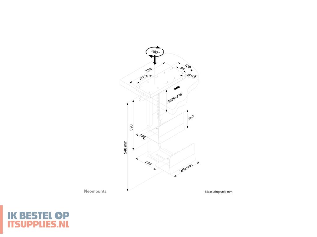 2102365-neomounts_cpu-d250black_cpu-houder_bureau-gemonteerde_cpu-houder_zwart