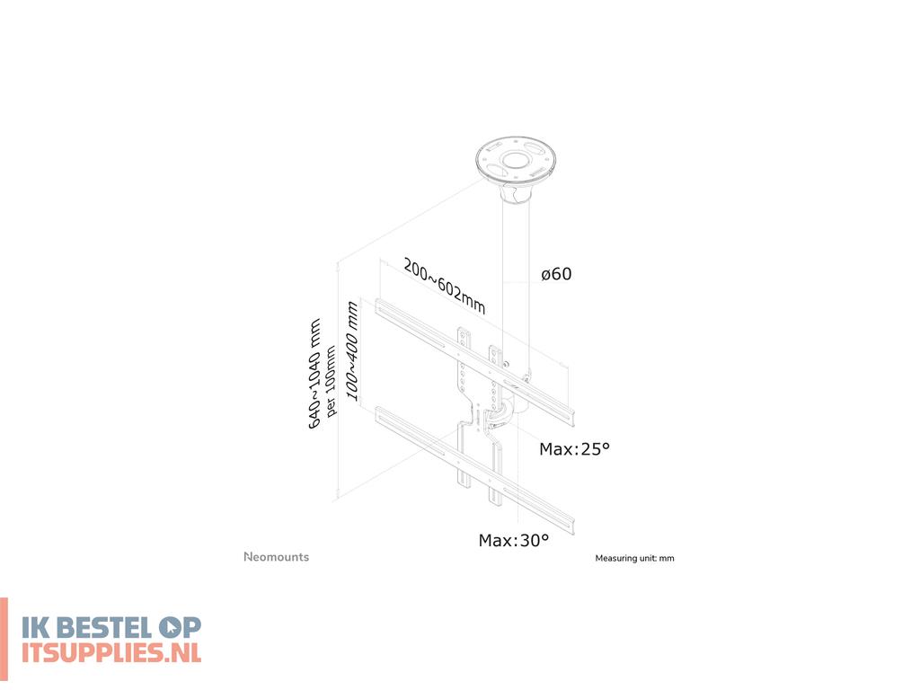 3019640-neomounts_fpma-c400silver_bevestiging_voor_signage-beeldschermen_152-4_cm_60_zilver