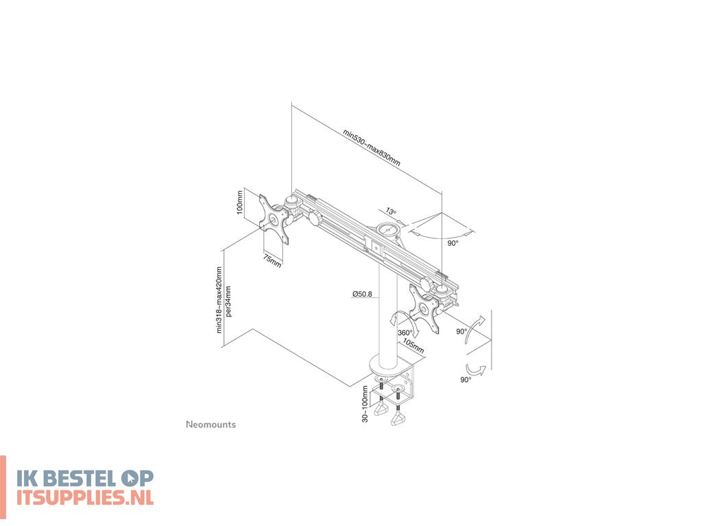 3311852-neomounts_fpma-d700d_flat_panel_bureau_steun_76-2_cm_30_zwart