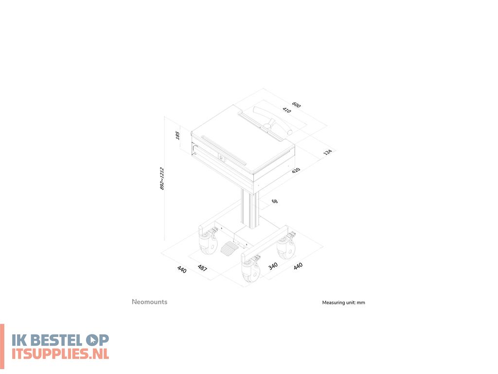 1753865-neomounts_med-m100_multimediawagen_-steun_grijs_laptop_multimediawagentje