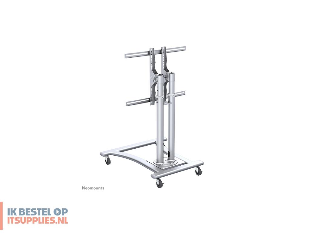 1525542-neomounts_plasma-m1200_multimediawagen_-steun_zilver_draagbare_vloerstandaard