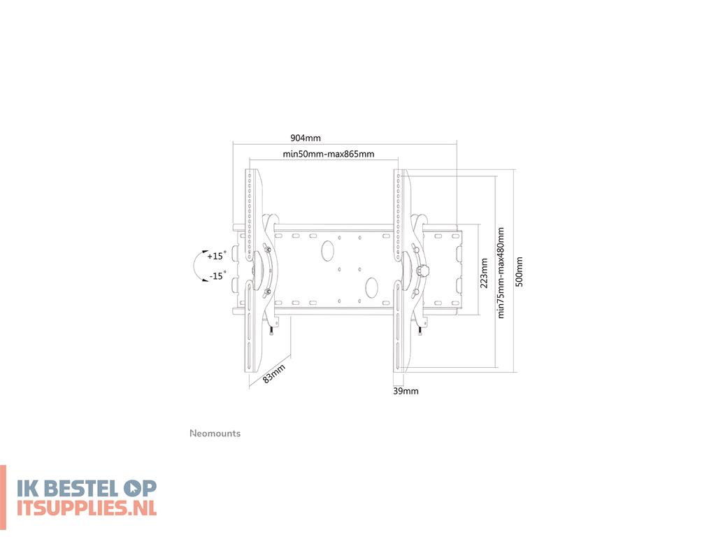 0731860-neomounts_plasma-w200_tv-bevestiging_2-16_m_85_zilver