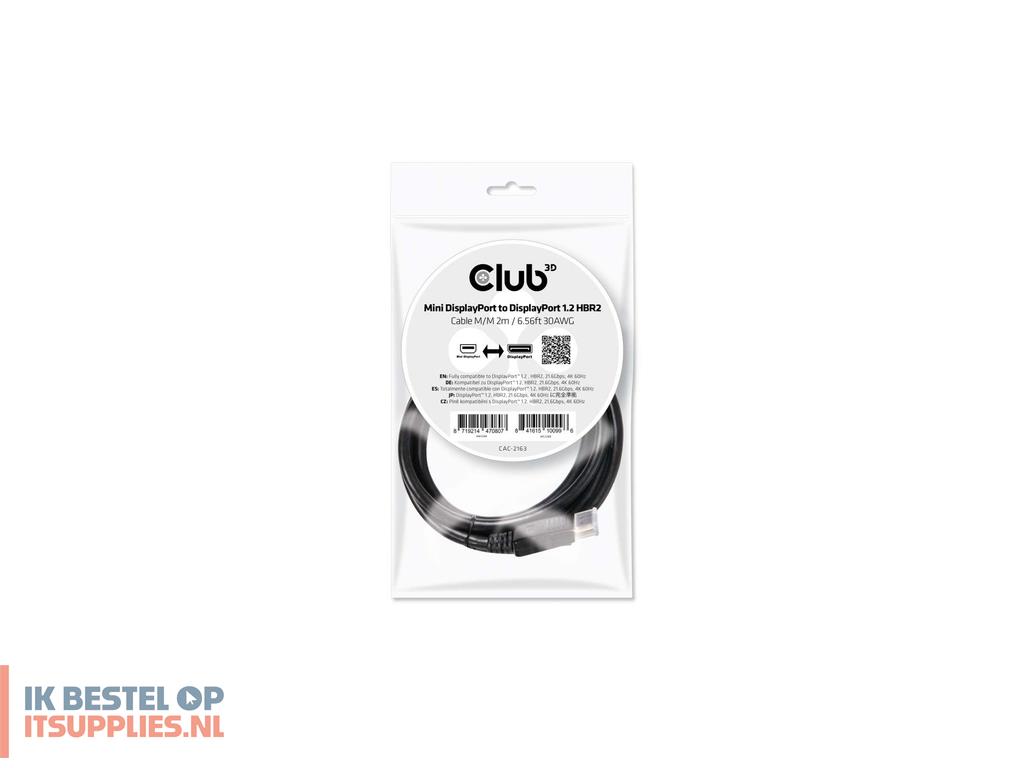 0543025-club3d_cac-2163_displayport_kabel_zwart