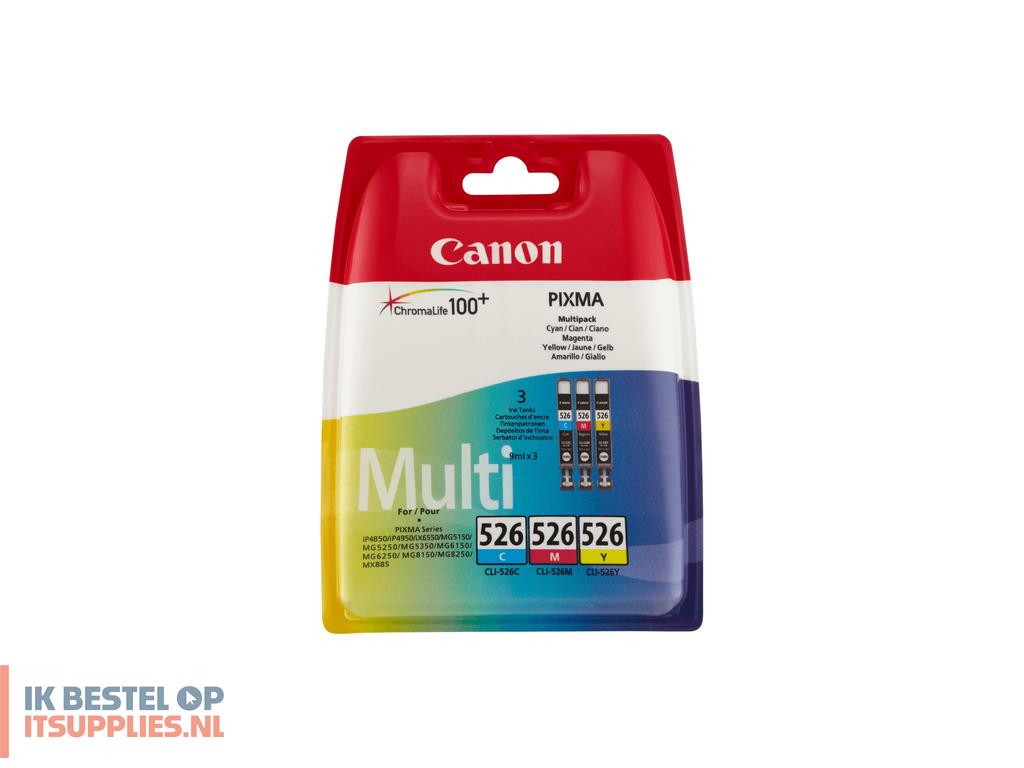 1528336-refurbished_canon_cli-526_cmy_inktcartridge_3_stuks_origineel_cyaan-_magenta-_geel