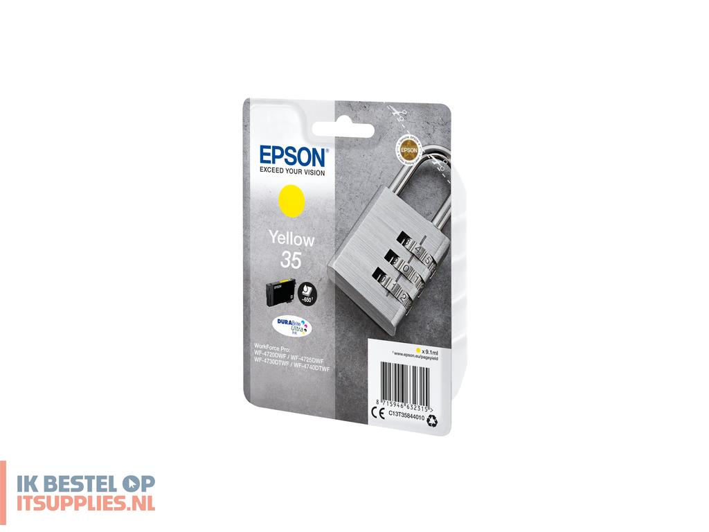 0041360-epson_padlock_c13t35844020_inktcartridge_1_stuks_origineel_normaal_rendement_geel