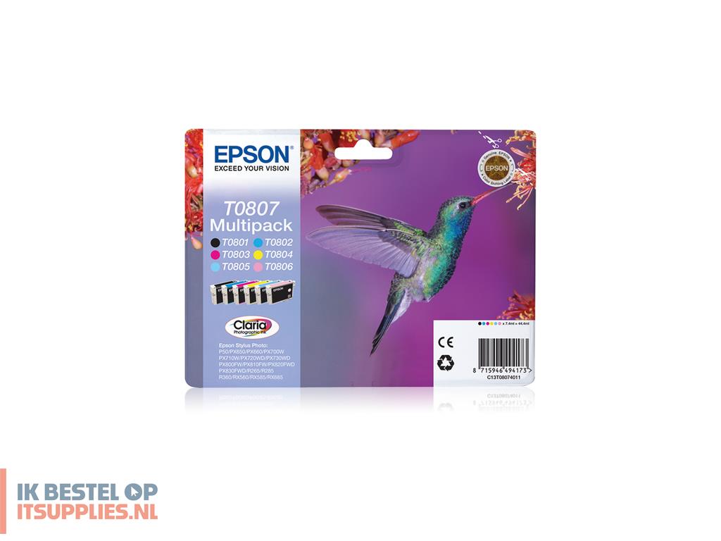 0046221-epson_hummingbird_t0807_inktcartridge_1_stuks_origineel_zwart-_cyaan-_lichtyaan-_lichtmagenta-_magenta