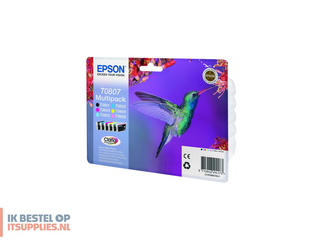 0050998-epson_hummingbird_t0807_inktcartridge_1_stuks_origineel_zwart-_cyaan-_lichtyaan-_lichtmagenta-_magenta