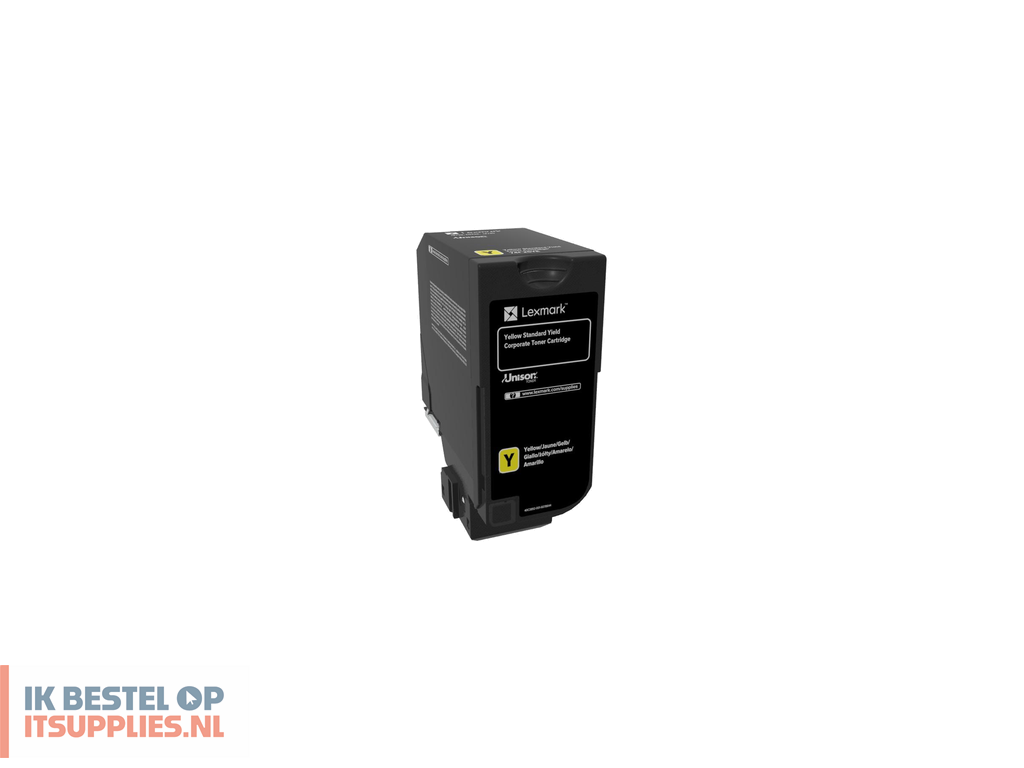 2301153-lexmark_74c2sye_tonercartridge_1_stuks_origineel_geel