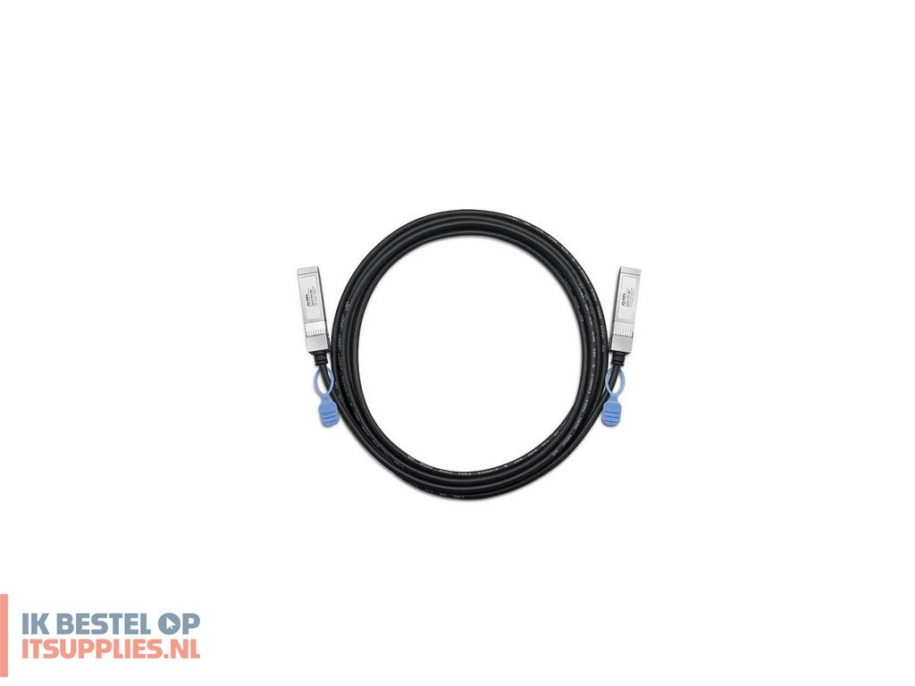 1712497-zyxel_dac10g-3m_infiniband_en_glasvezelkabel_sfp_zwart