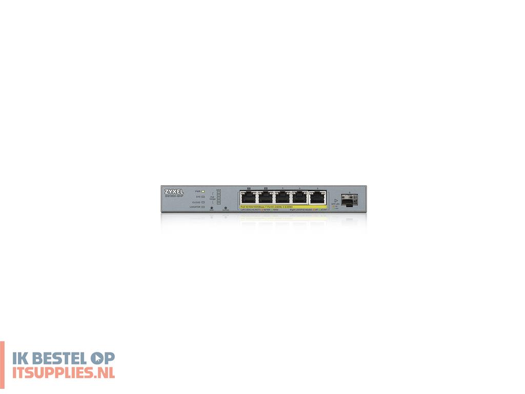 4514432-zyxel_gs1350-6hp-eu0101f_netwerk-switch_managed_l2_gigabit_ethernet_101001000_power_over_ethernet_poe_grijs