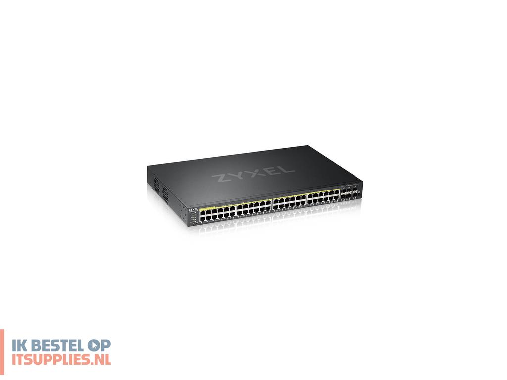 2303970-zyxel_gs2220-50hp-eu0101f_netwerk-switch_managed_l2_gigabit_ethernet_101001000_power_over_ethernet_poe
