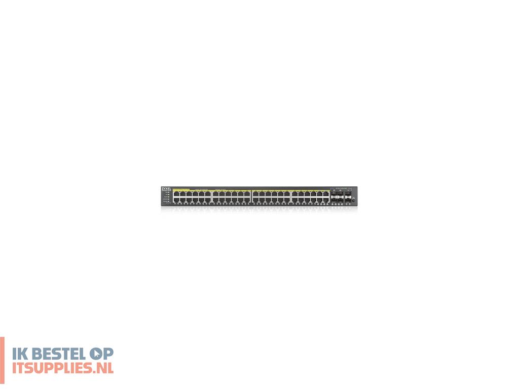 2307591-zyxel_gs2220-50hp-eu0101f_netwerk-switch_managed_l2_gigabit_ethernet_101001000_power_over_ethernet_poe
