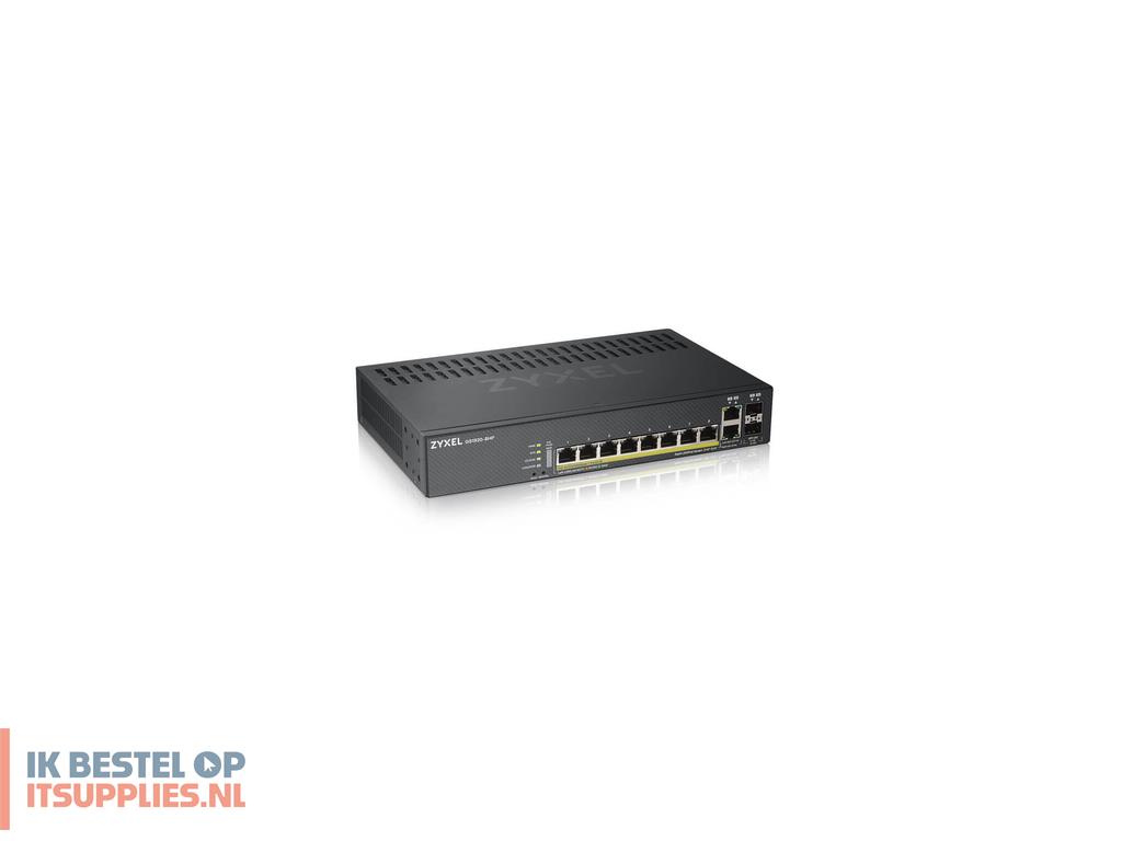 3207831-zyxel_gs1920-8hpv2_managed_gigabit_ethernet_101001000_power_over_ethernet_poe_zwart