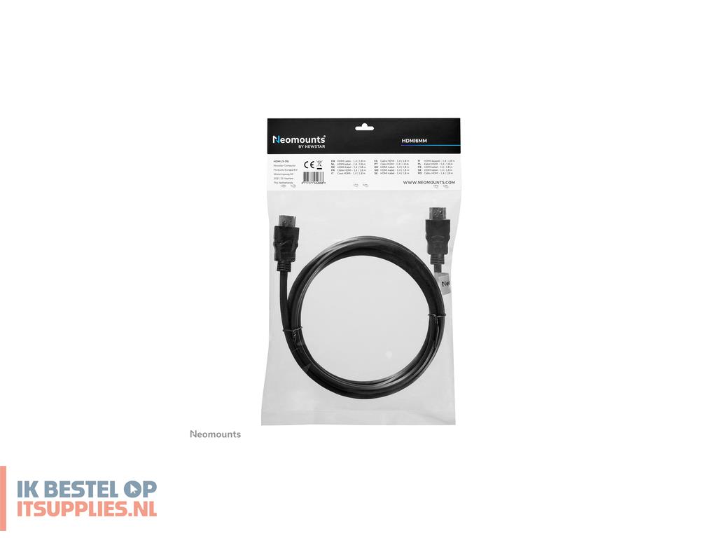 5543541-neomounts_hdmi6mm_hdmi_kabel_2_m_hdmi_type_a_standaard_zwart