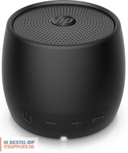 4537182-hp_black_bluetooth_speaker_360_-_wired_wireless_-_mono_portable_speaker_-_black_-_cylinder_-_buttons