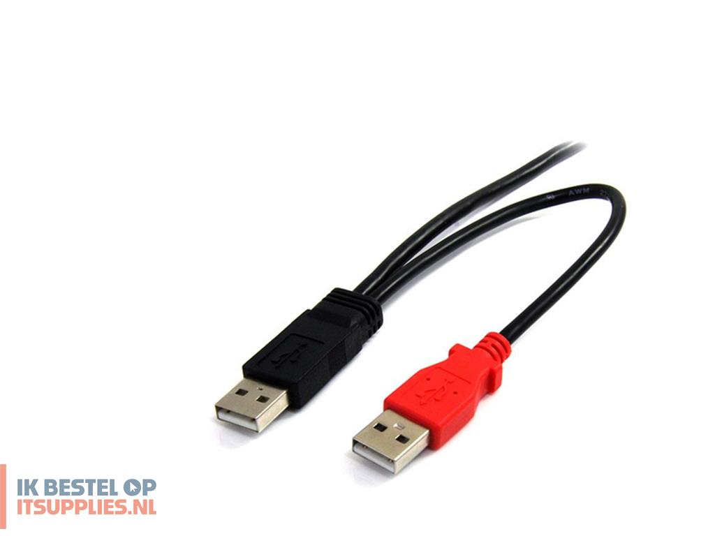 0512014-startechcom_usb2habmy6_usb-kabel_usb_20_mini-usb_b_2_x_usb_a_zwart-_rood