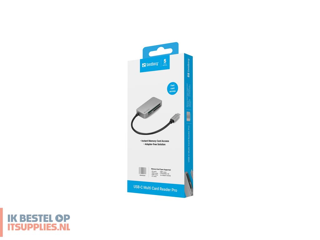 0238418-sandberg_136-38_geheugenkaartlezer_usb_32_gen_1_31_gen_1_type-c_zwart
