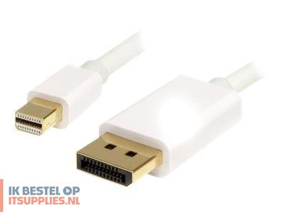 5014485-startechcom_3m_10_ft_white_mini_displayport_to_displayport_12_adapter_cable_mm