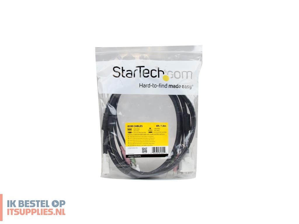 4929945-refurbished_startechcom_usbdvi4n1a6_toetsenbord-video-muis_kvm_kabel_zwart_1-8_m