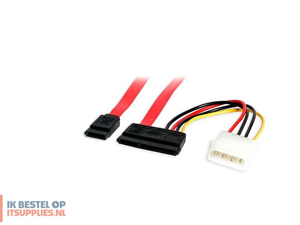 0119977-startechcom_sata18pow_sata-kabel_0-457_m_sata_7-pin_molex_4-pin_rood