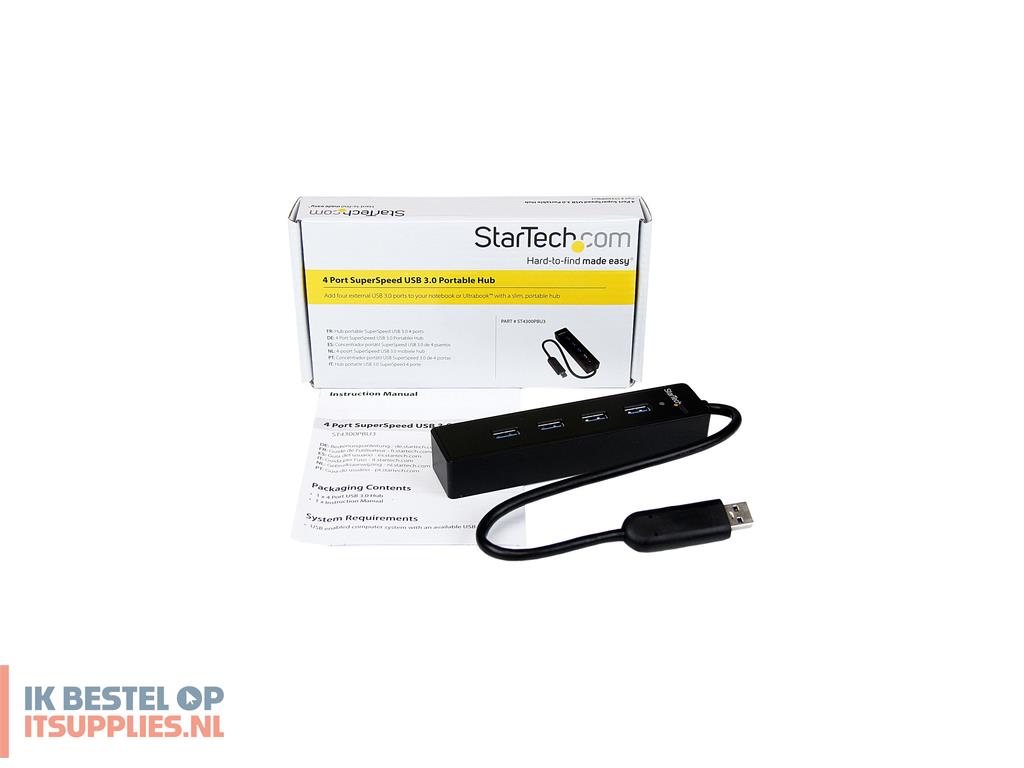 3405950-startechcom_st4300pbu3_interface_hub_usb_32_gen_1_31_gen_1_type-a_5000_mbits_zwart