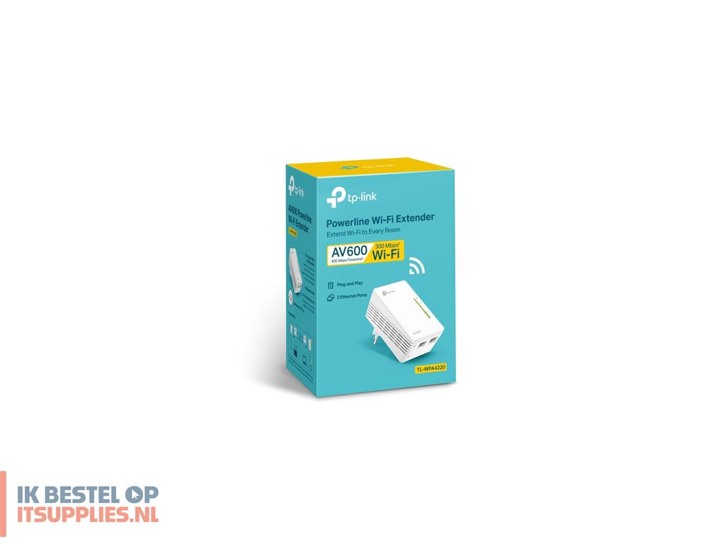 2107810-tp-link_tl-wpa4220_powerline-netwerkadapter_600_mbits_ethernet_lan_wifi_wit_1_stuks