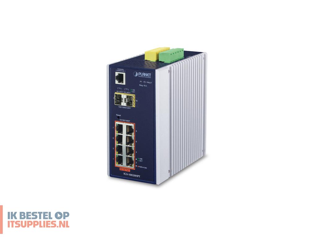 4942756-planet_igs-10020hpt_netwerk-switch_managed_l2_gigabit_ethernet_101001000_power_over_ethernet_poe_zwart-_wit