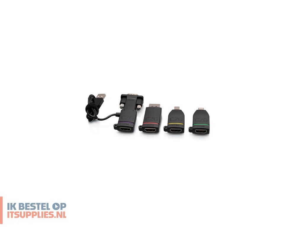 2020541-c2g_c2g29888_tussenstuk_voor_kabels_mini_displayportdisplayportusb-cvgausb-a_zwart
